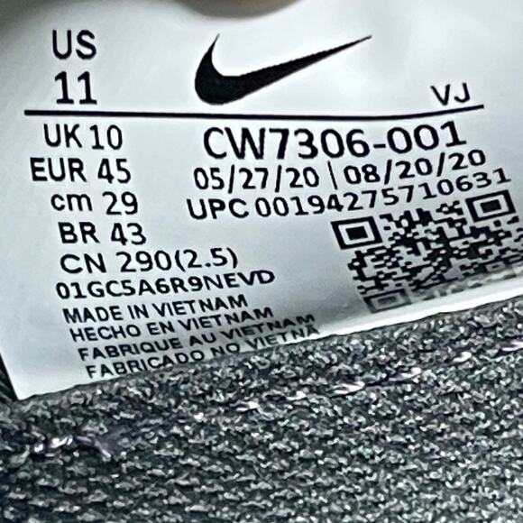 Nike Air Max 2090 Shoes Mens Size 11 Black Gray Running Comfort Walking Sneakers - Picture 8 of 8